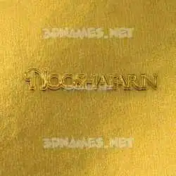 nooshafarin in All Gold style - 3D name wallpaper