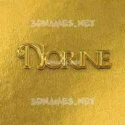 norine in All Gold style - 3D name wallpaper
