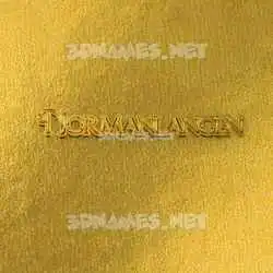 normanlangen in All Gold style - 3D name wallpaper