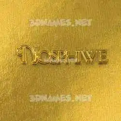 nosphiwe in All Gold style - 3D name wallpaper