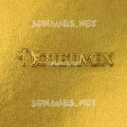 notetimex in All Gold style - 3D name wallpaper
