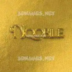 nqobile in All Gold style - 3D name wallpaper