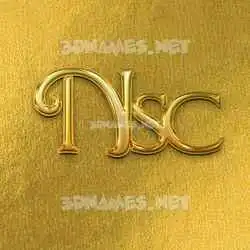 nsc in All Gold style - 3D name wallpaper