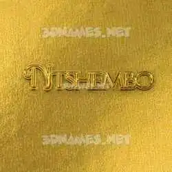 ntshembo in All Gold style - 3D name wallpaper