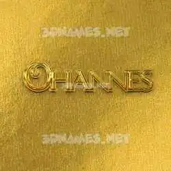 ohannes in All Gold style - 3D name wallpaper