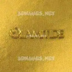 olamitide in All Gold style - 3D name wallpaper