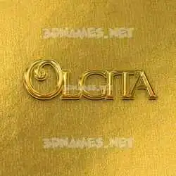 olgita in All Gold style - 3D name wallpaper