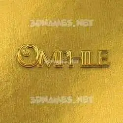 omphile in All Gold style - 3D name wallpaper