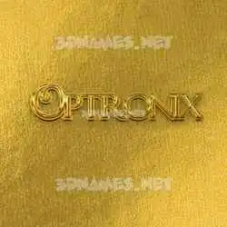 optronix in All Gold style - 3D name wallpaper