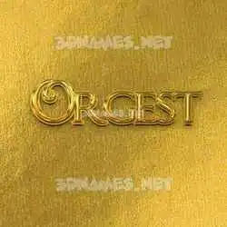 orgest in All Gold style - 3D name wallpaper