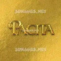 pacita in All Gold style - 3D name wallpaper