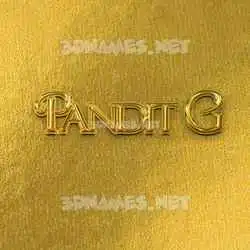pandit g in All Gold style - 3D name wallpaper