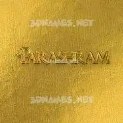 parashram in All Gold style - 3D name wallpaper