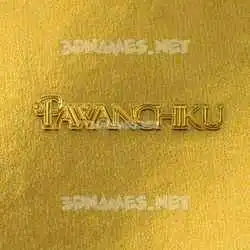 pawanchiku in All Gold style - 3D name wallpaper