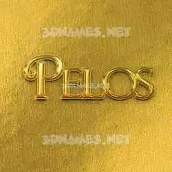pelos in All Gold style - 3D name wallpaper