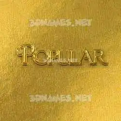 popular in All Gold style - 3D name wallpaper
