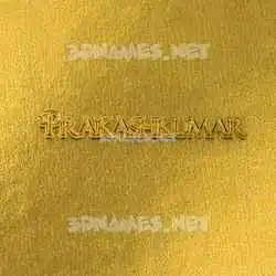 prakashkumar in All Gold style - 3D name wallpaper