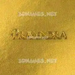 pravendra in All Gold style - 3D name wallpaper