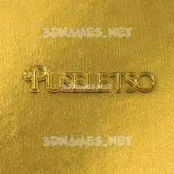 puseletso in All Gold style - 3D name wallpaper