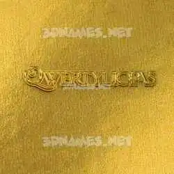 qwertyuiopas in All Gold style - 3D name wallpaper