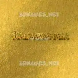 rabiaawahabr in All Gold style - 3D name wallpaper