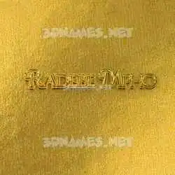 radebe mpho in All Gold style - 3D name wallpaper
