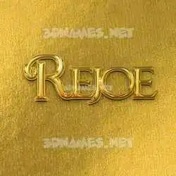 rejoe in All Gold style - 3D name wallpaper