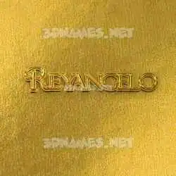 reyangelo in All Gold style - 3D name wallpaper
