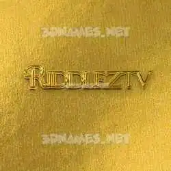riddleztv in All Gold style - 3D name wallpaper