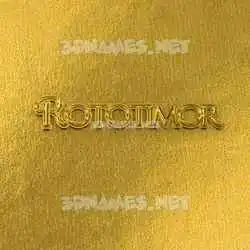 rototimor in All Gold style - 3D name wallpaper