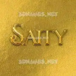 saity in All Gold style - 3D name wallpaper