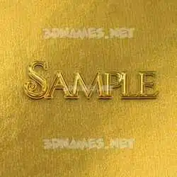 sample in All Gold style - 3D name wallpaper
