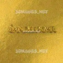 sandeepkmr in All Gold style - 3D name wallpaper