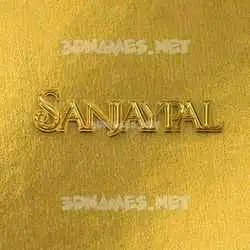 sanjaypal in All Gold style - 3D name wallpaper
