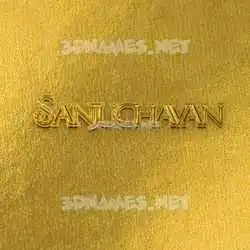 sanjuchavan in All Gold style - 3D name wallpaper