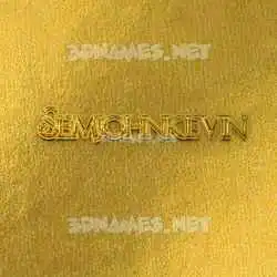 semjohnkevin in All Gold style - 3D name wallpaper