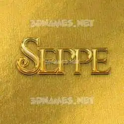 seppe in All Gold style - 3D name wallpaper