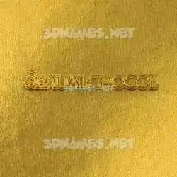 sexualchocol in All Gold style - 3D name wallpaper