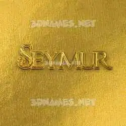 seymur in All Gold style - 3D name wallpaper