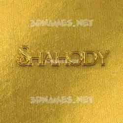 shahody in All Gold style - 3D name wallpaper
