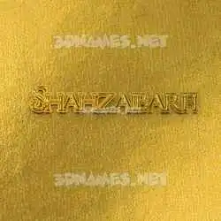 shahzaibarfi in All Gold style - 3D name wallpaper