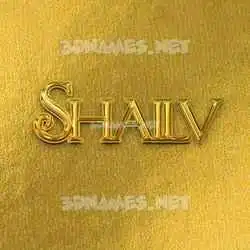 shailv in All Gold style - 3D name wallpaper