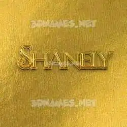 shanely in All Gold style - 3D name wallpaper