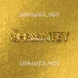 shawntey in All Gold style - 3D name wallpaper