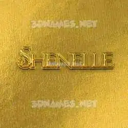 shenelle in All Gold style - 3D name wallpaper