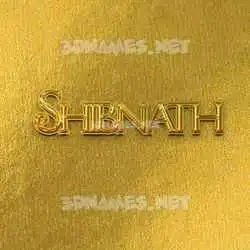 shibnath in All Gold style - 3D name wallpaper