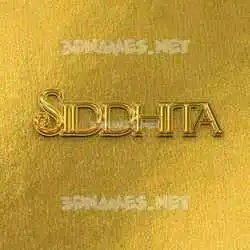 siddhita in All Gold style - 3D name wallpaper
