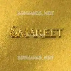 simarjeet in All Gold style - 3D name wallpaper