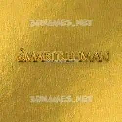smartrehman in All Gold style - 3D name wallpaper