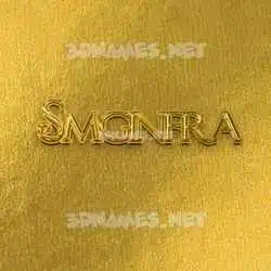 smginfra in All Gold style - 3D name wallpaper